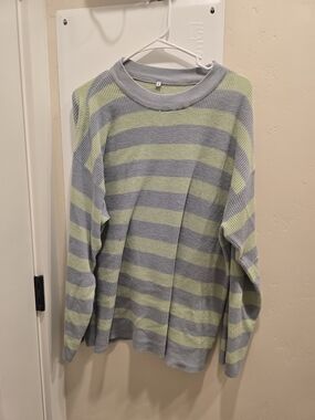 Womens Striped Sweater Set